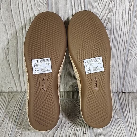 Clarks Danelly Sky Leopoard Print Espadrille Slip On Flats Womens Size 6 NEW - Picture 7 of 11